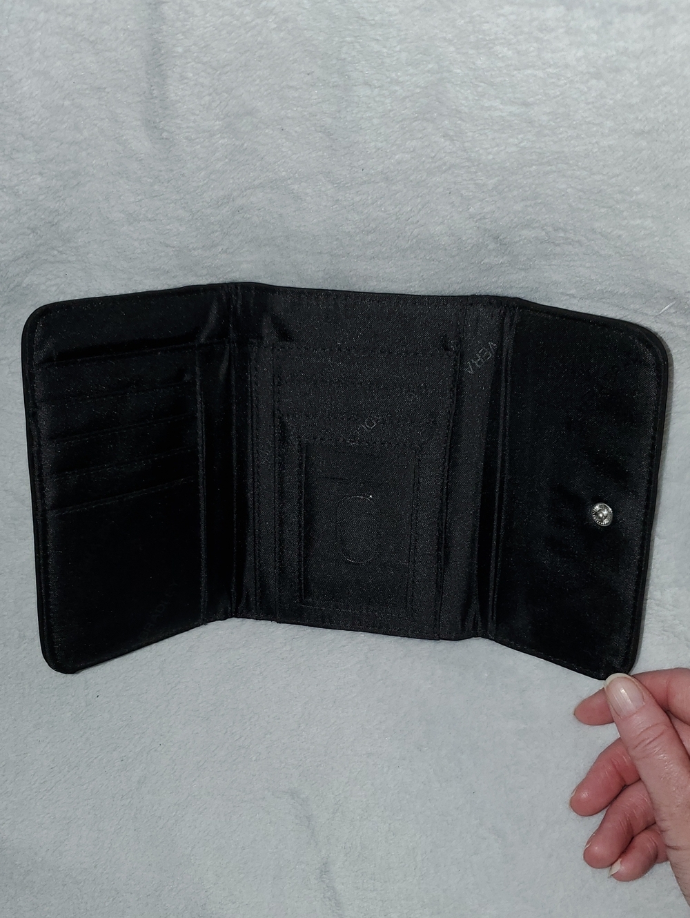 NWT Vera Bradley Euro Wallet in Classic Black - Picture 6 of 10